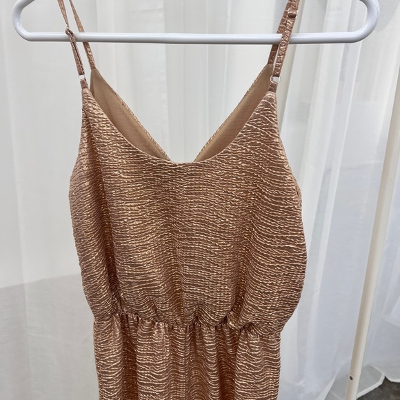 Shimmering Gold Jumpsuit - Picture 4 of 8